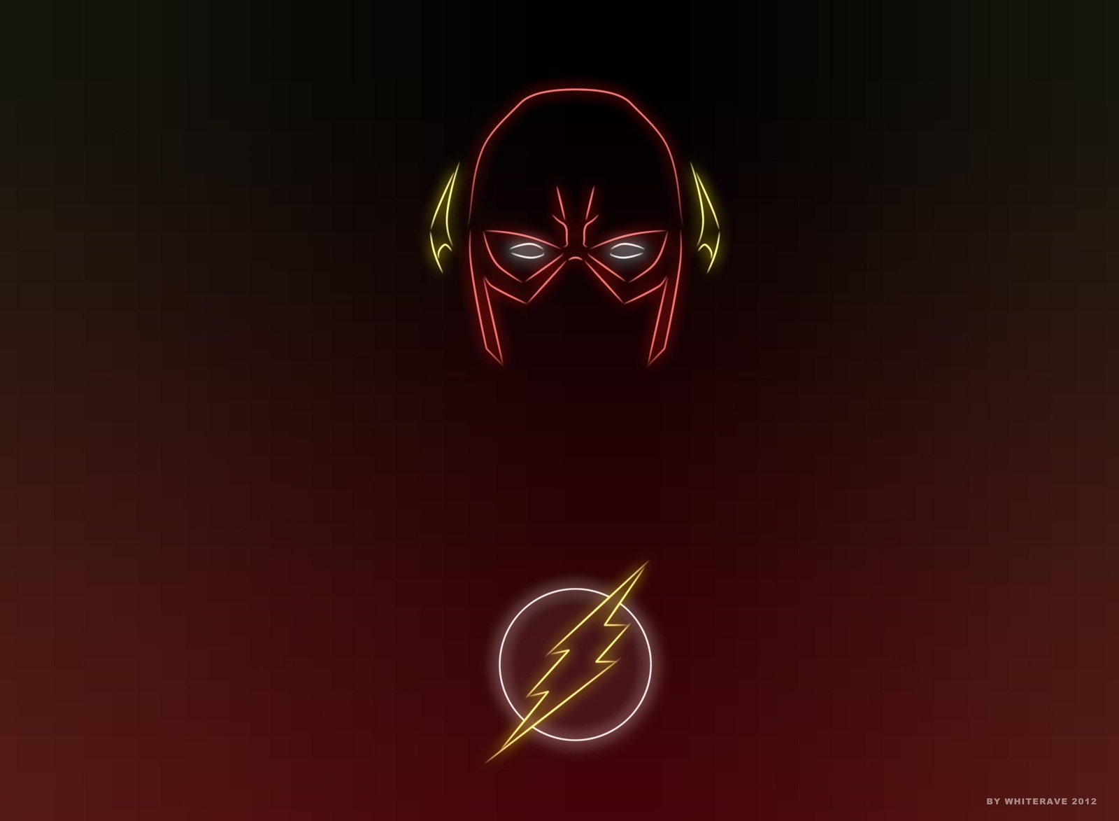 ⚡️ The Flash Neon Minimalist Wall Art