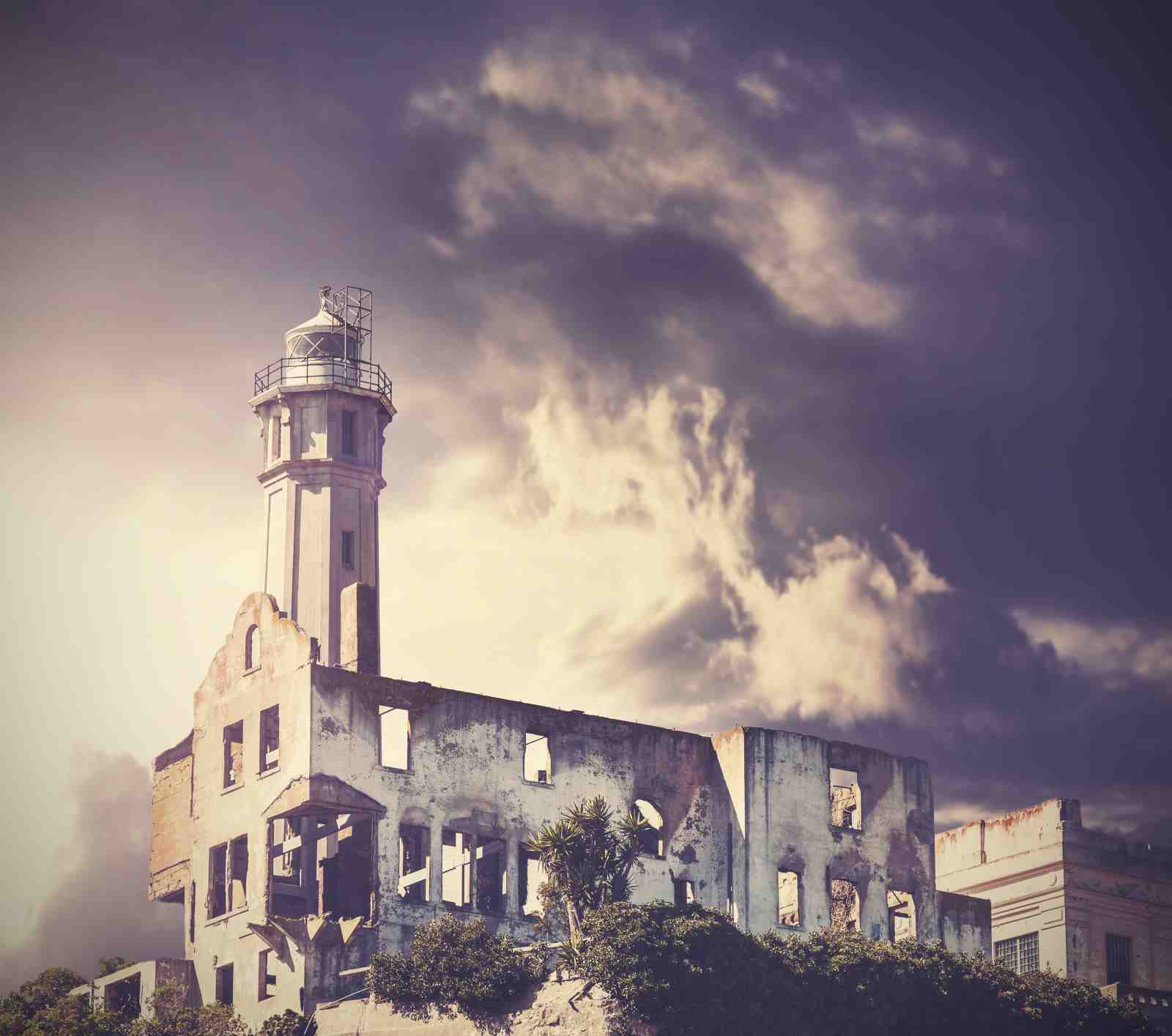 Haunting Lighthouse Ruins Wall Art