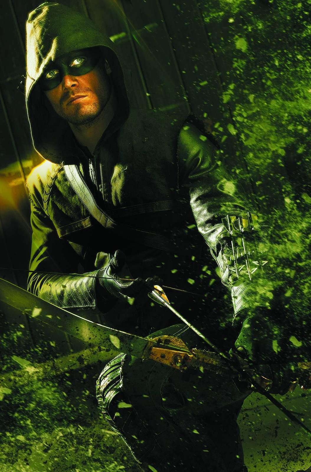 Green Arrow Intense Action Wall Art