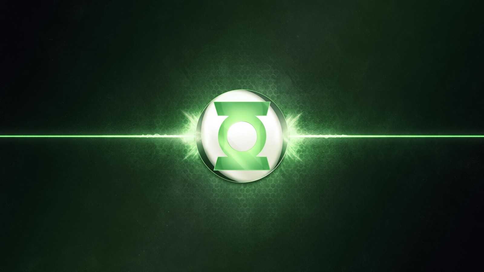 Green Lantern Logo Power Surge Wall Art