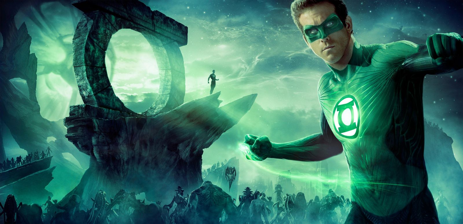 Green Lantern Epic Sci-Fi Action Wall Art