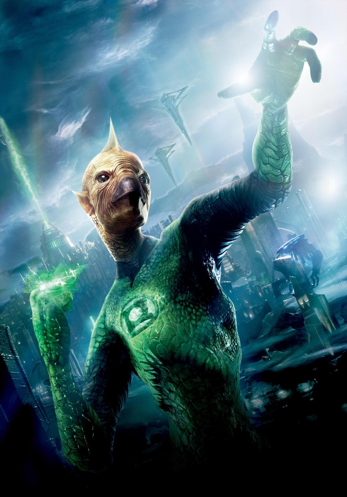 Green Lantern Alien Hero Wall Art