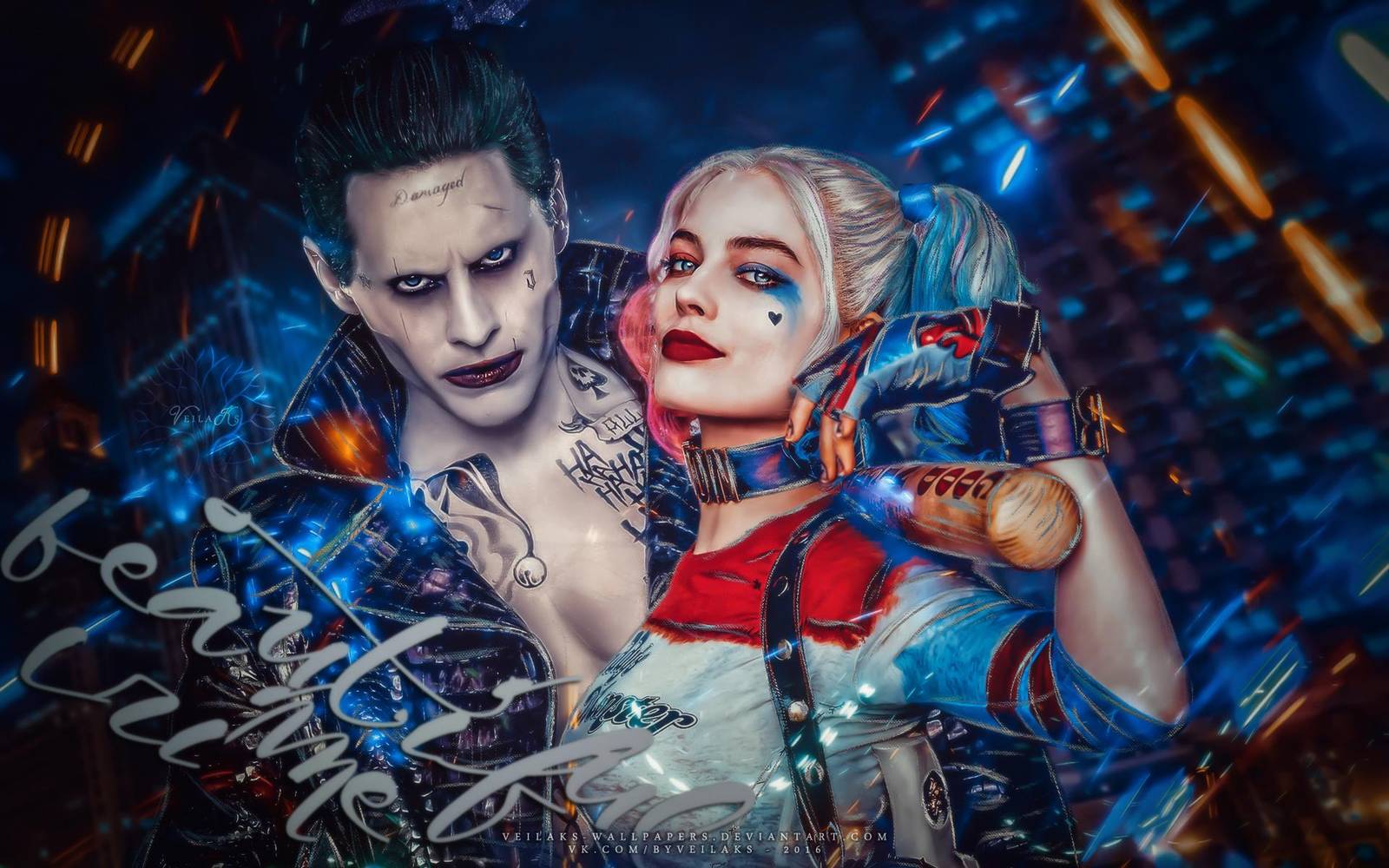 Joker & Harley Quinn "Beauty & Crime" Wall Art