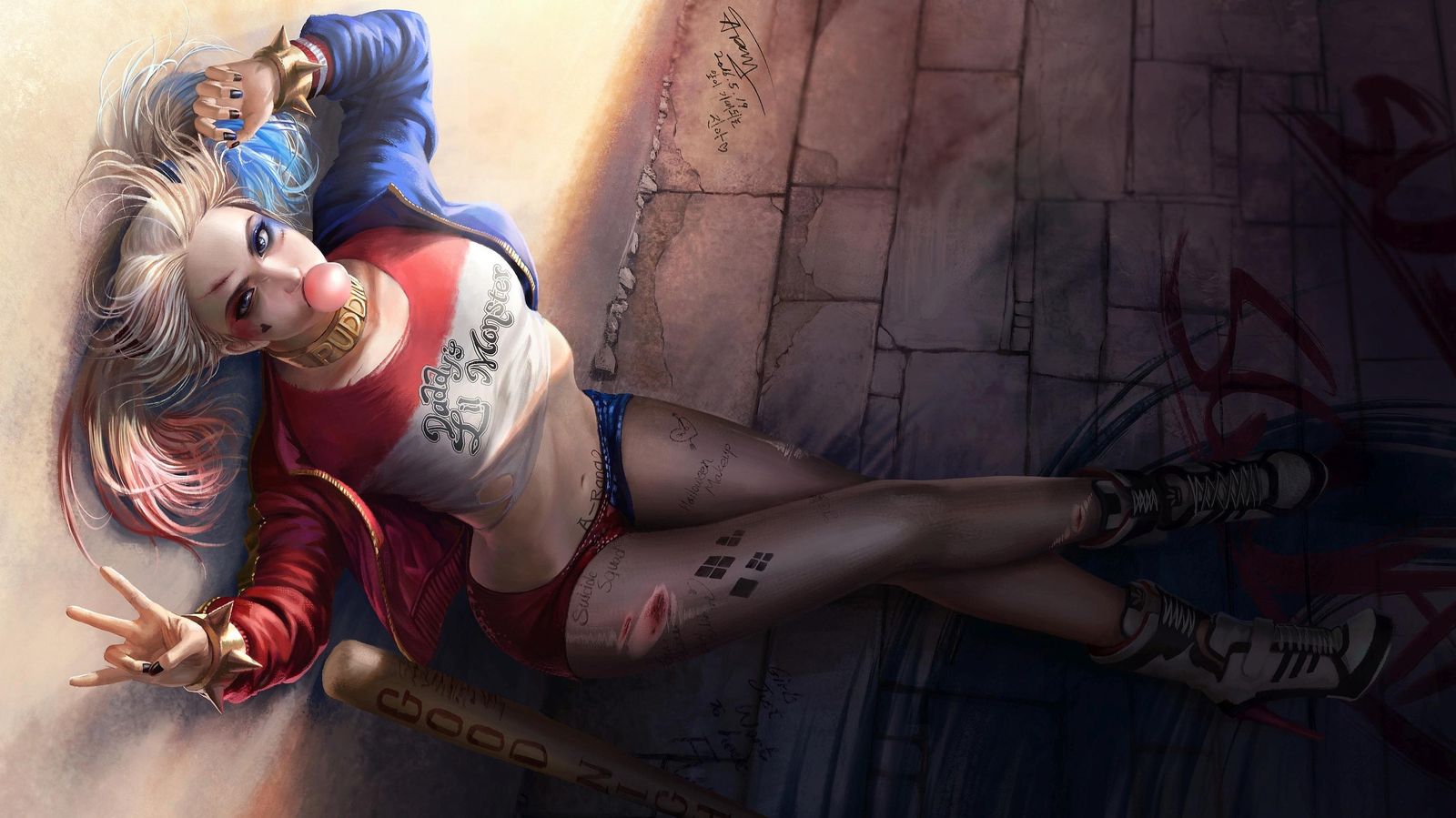 Harley Quinn "Daddy's Lil Monster" Wall Art