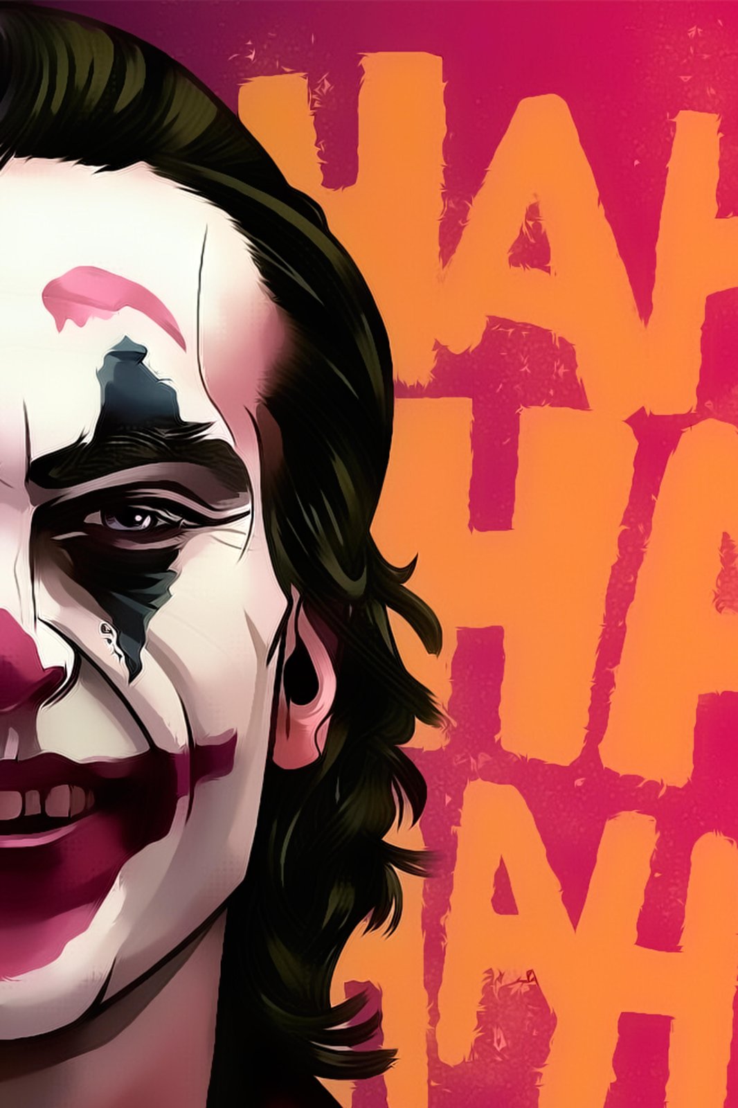 Enigmatic Joker Laugh Wall Art - DC Comics Art