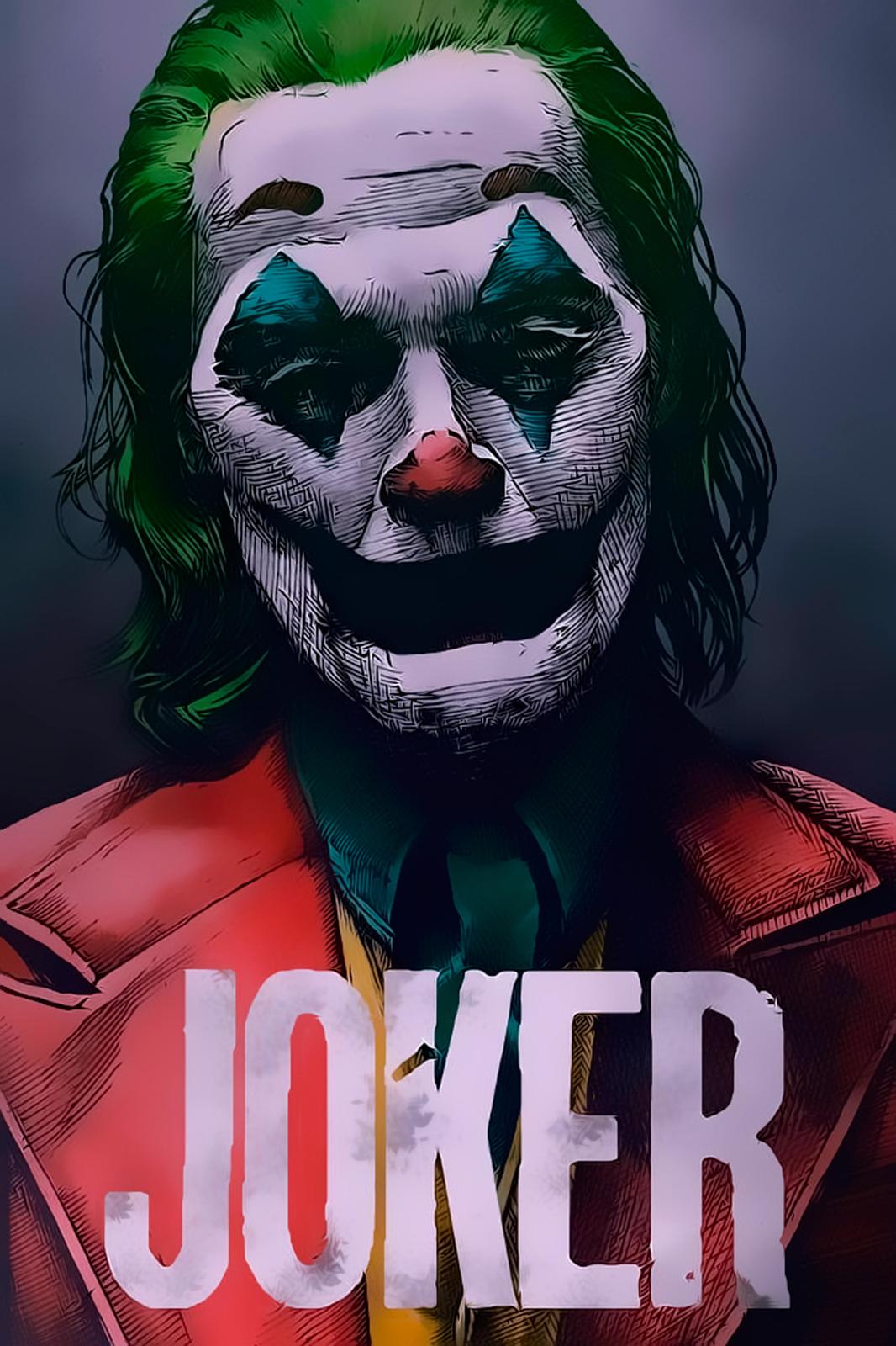Joker Movie Iconic Portrait Wall Art