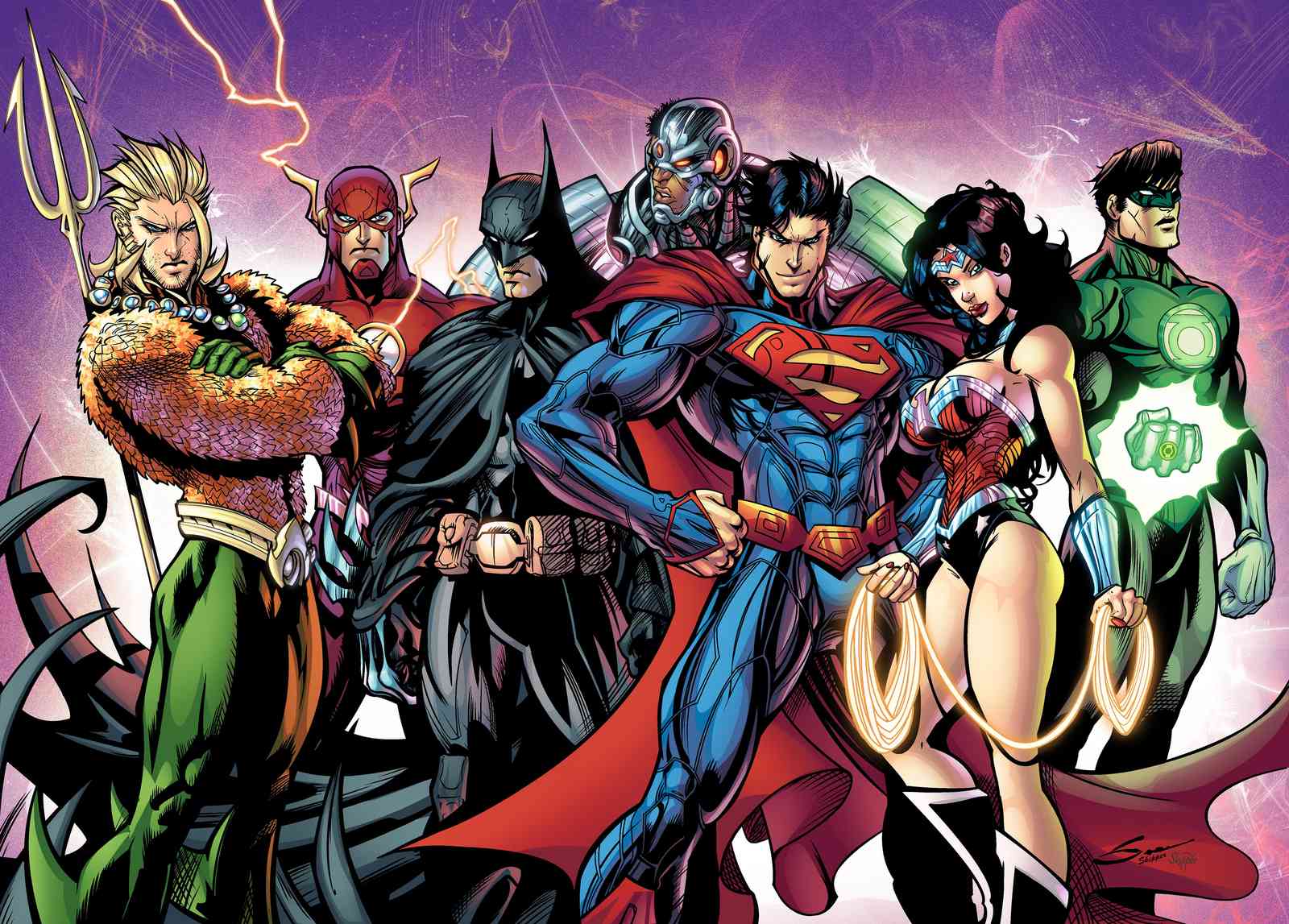 Justice League Epic Team-Up Wall Art