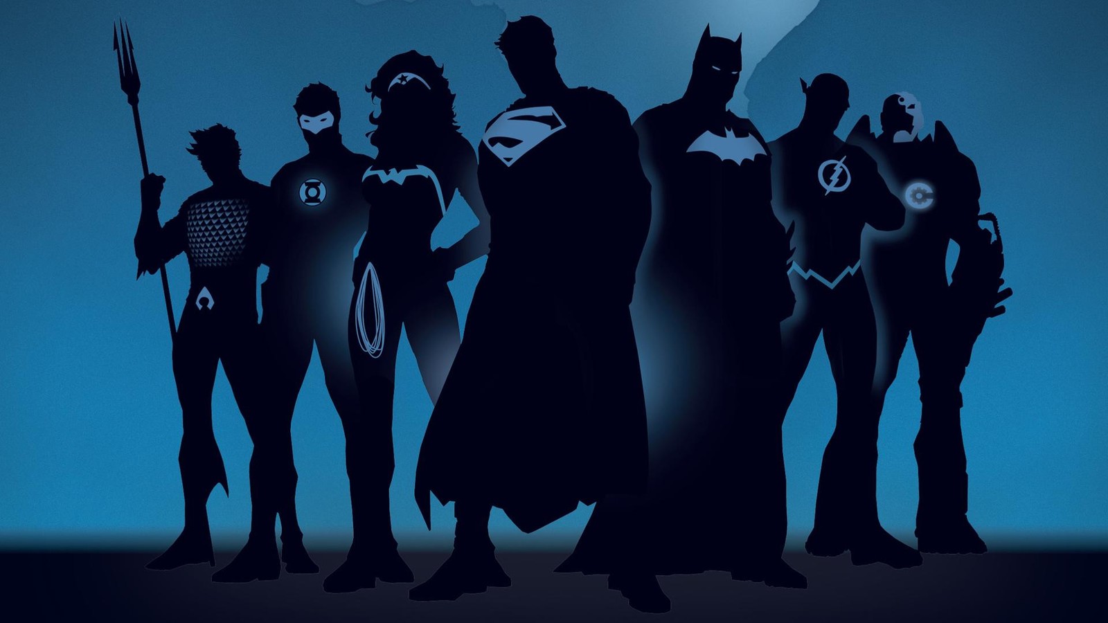 Justice League Silhouette Wall Art