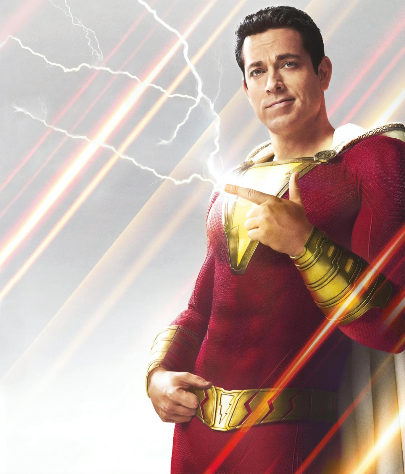 Shazam Superhero Lightning Wall Art
