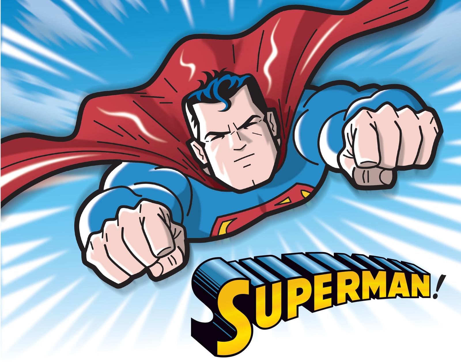 Dynamic Superman Flying Wall Art