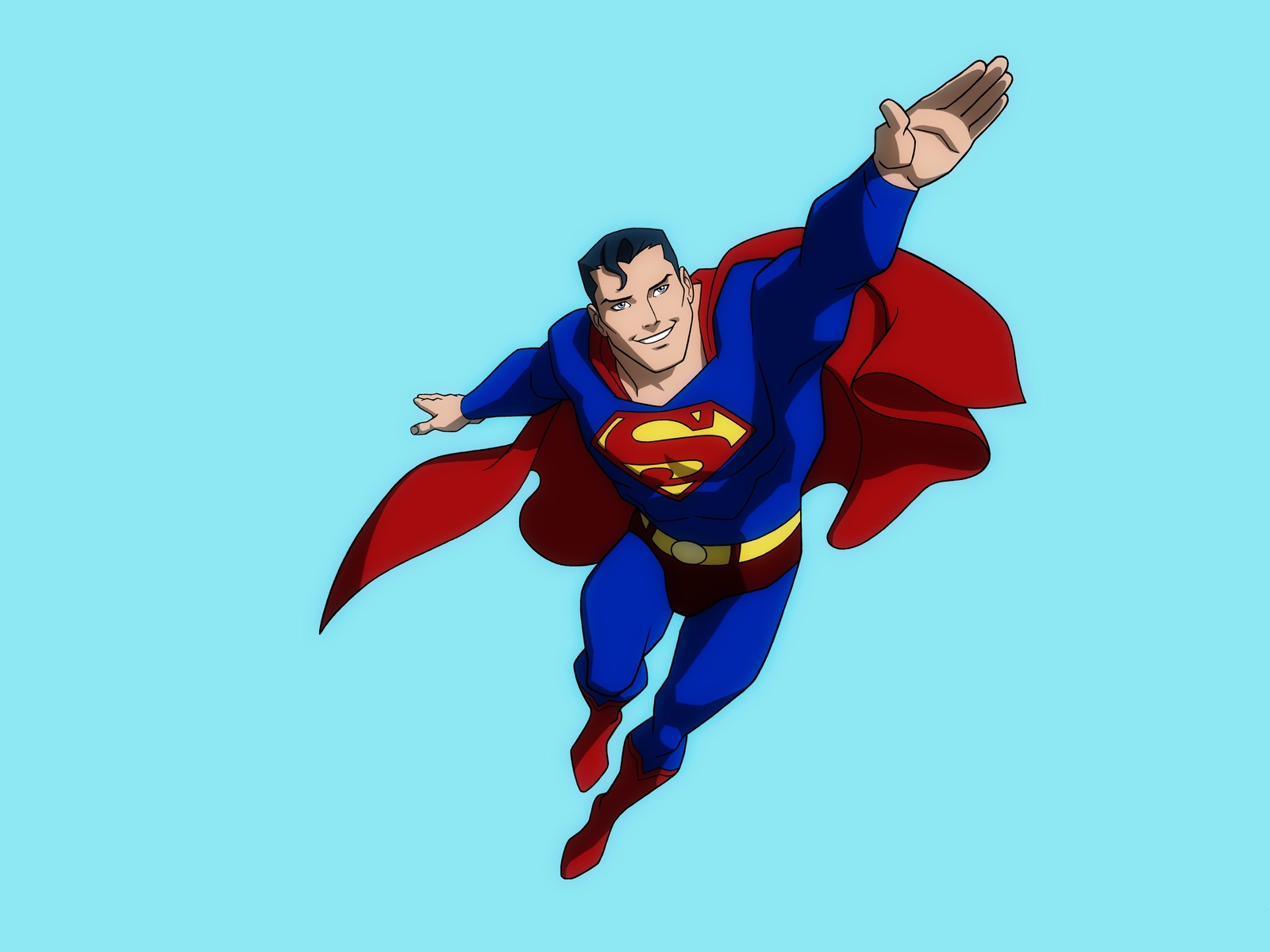 Iconic Superman Flying Wall Art
