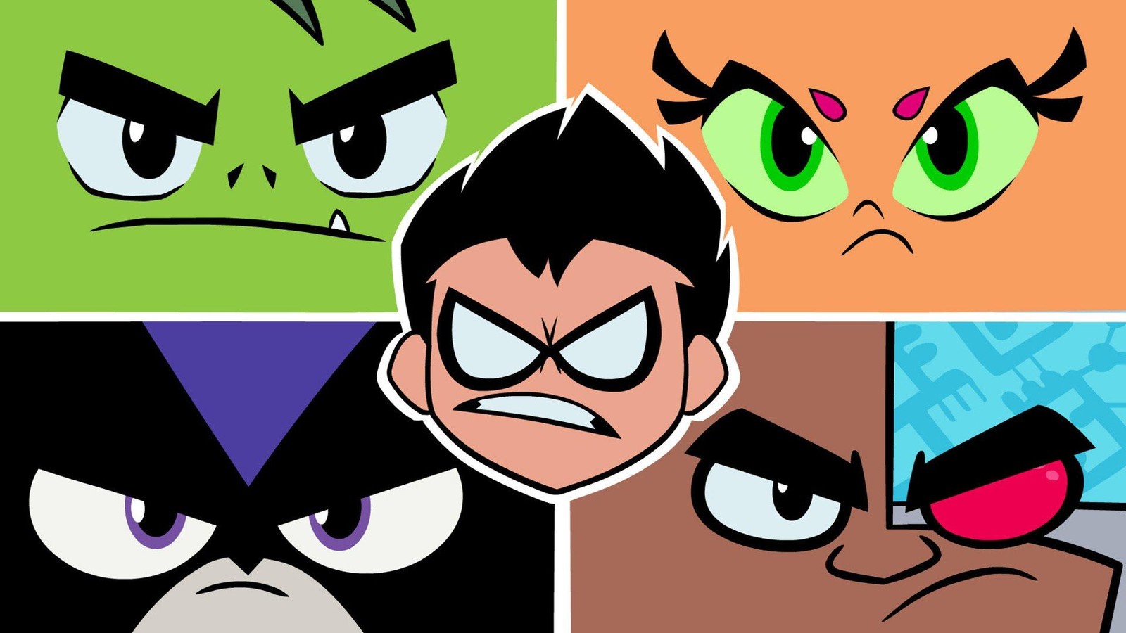 Teen Titans Go! Face Montage Wall Art