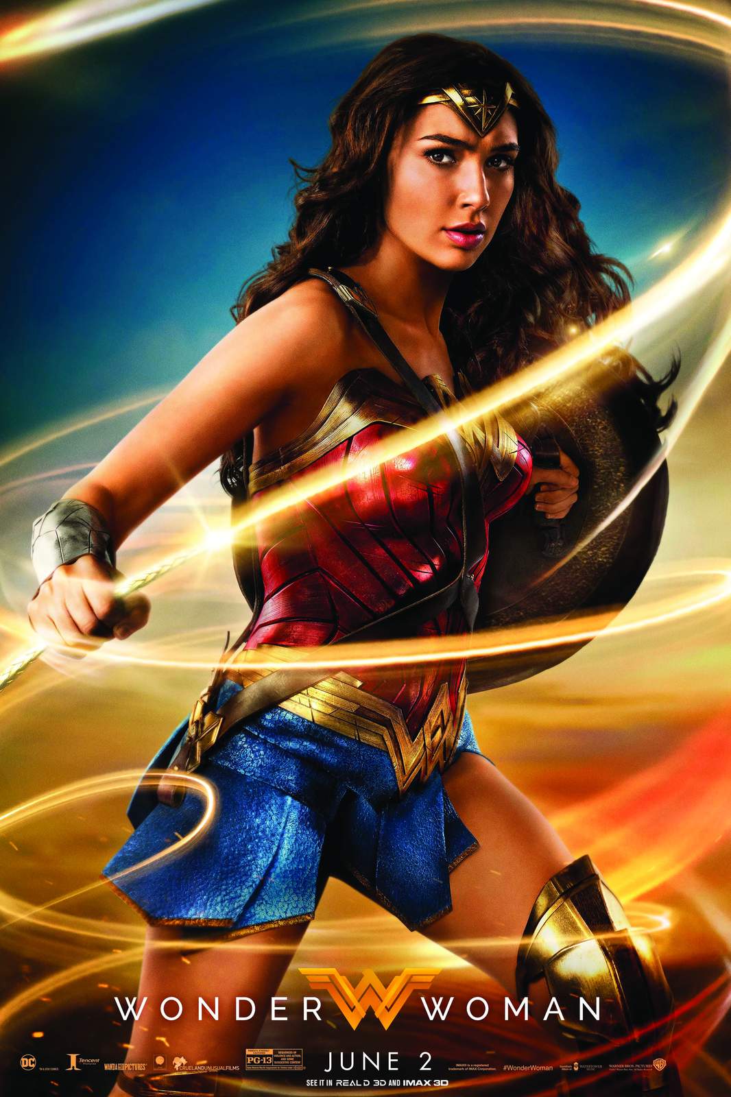 Wonder Woman Superhero Action Wall Art