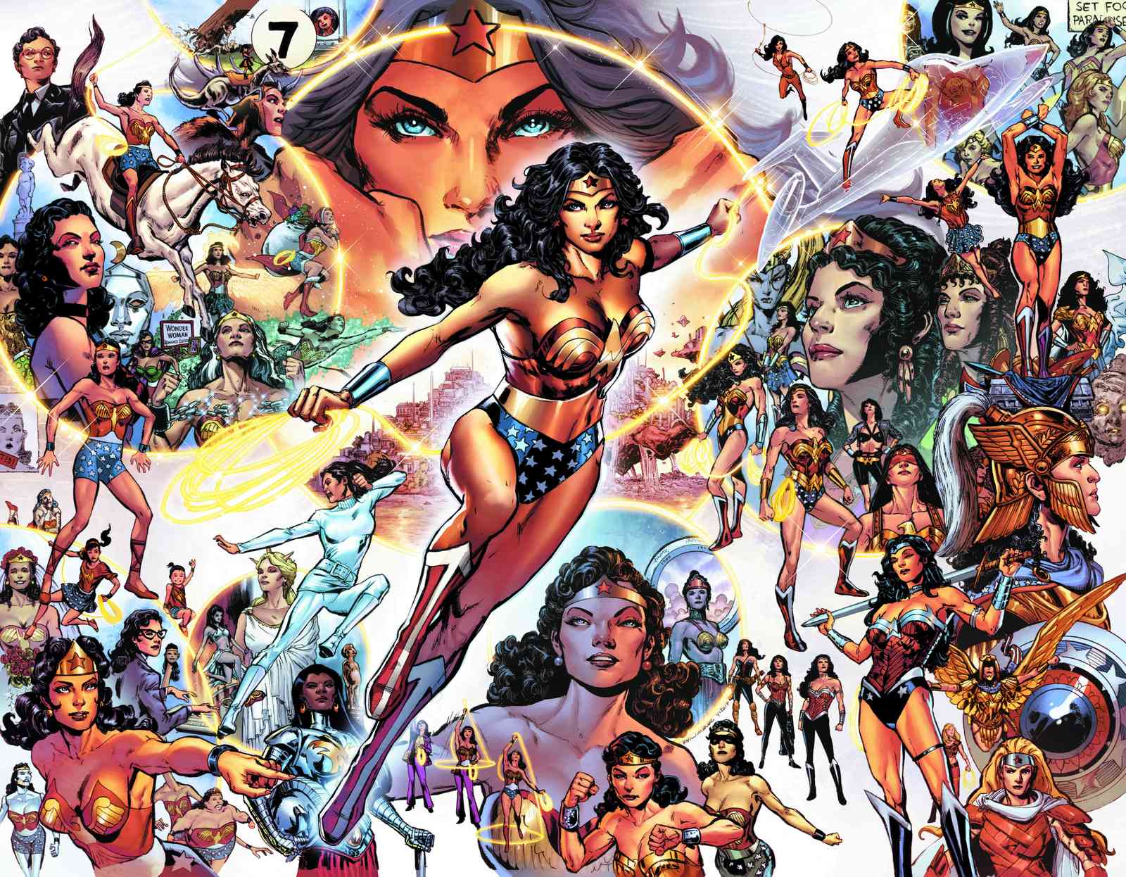Iconic Wonder Woman Collage Wall Art