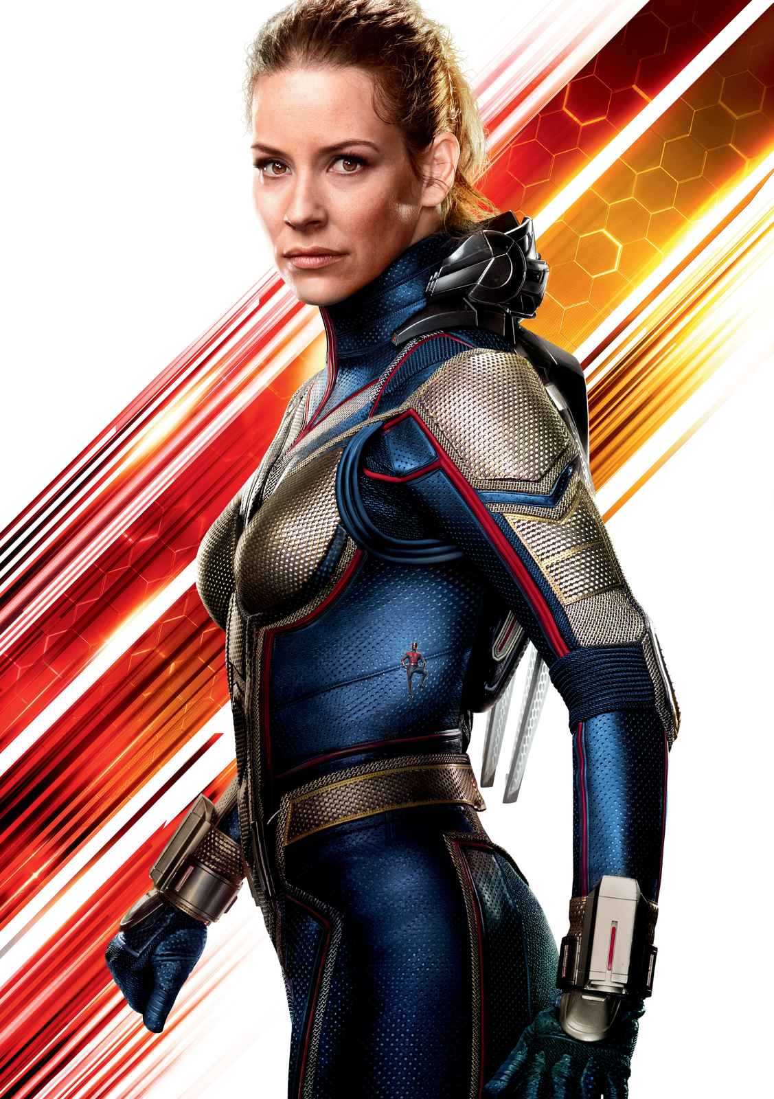 Epic Wasp Superhero Action Blue Gold Wall Art