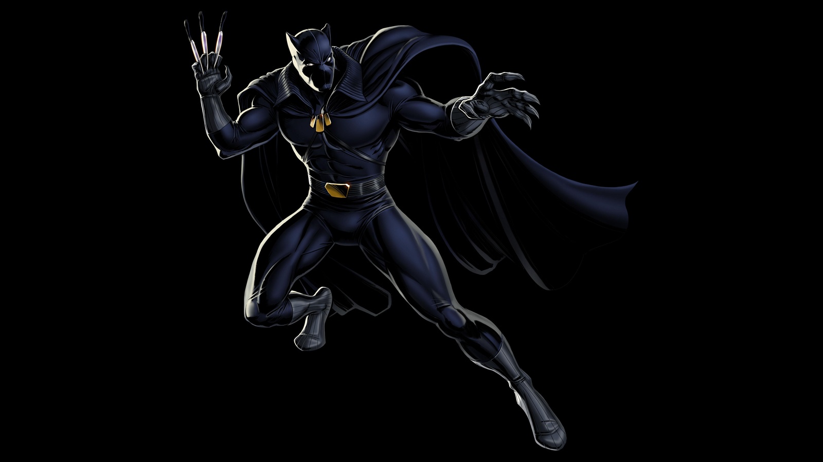 Black Panther Action Pose Wall Art