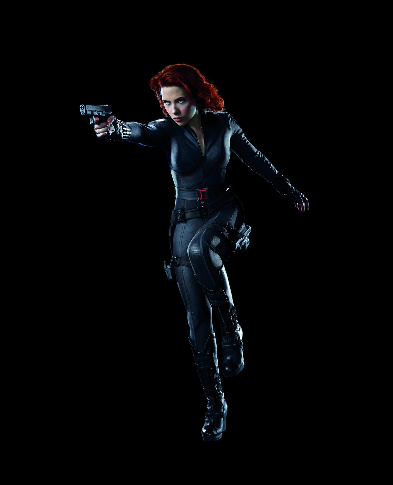 Black Widow Action Pose Wall Art