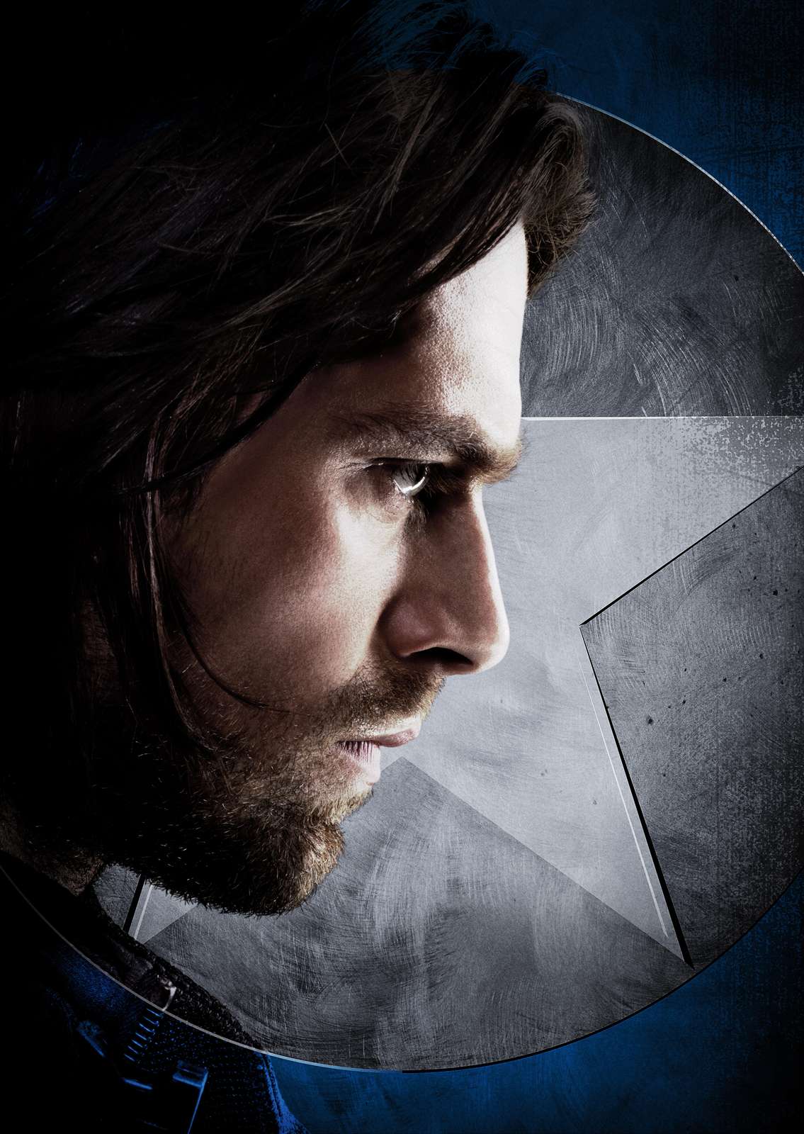 Winter Soldier Intense Portrait Wall Art