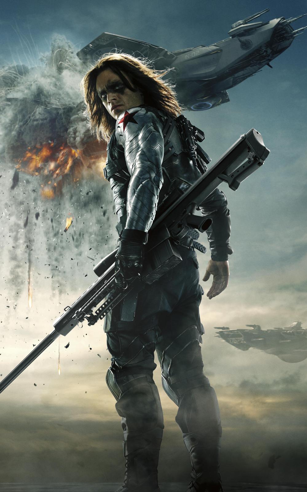 Winter Soldier Action Scene Wall Art