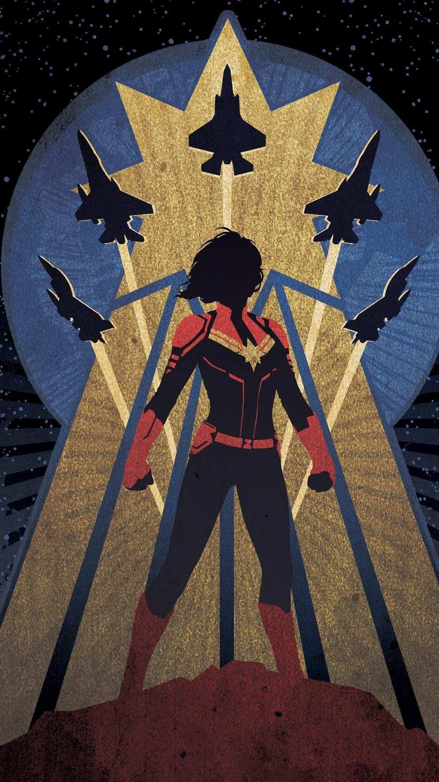 Superhero Jet Fighter Wall Art
