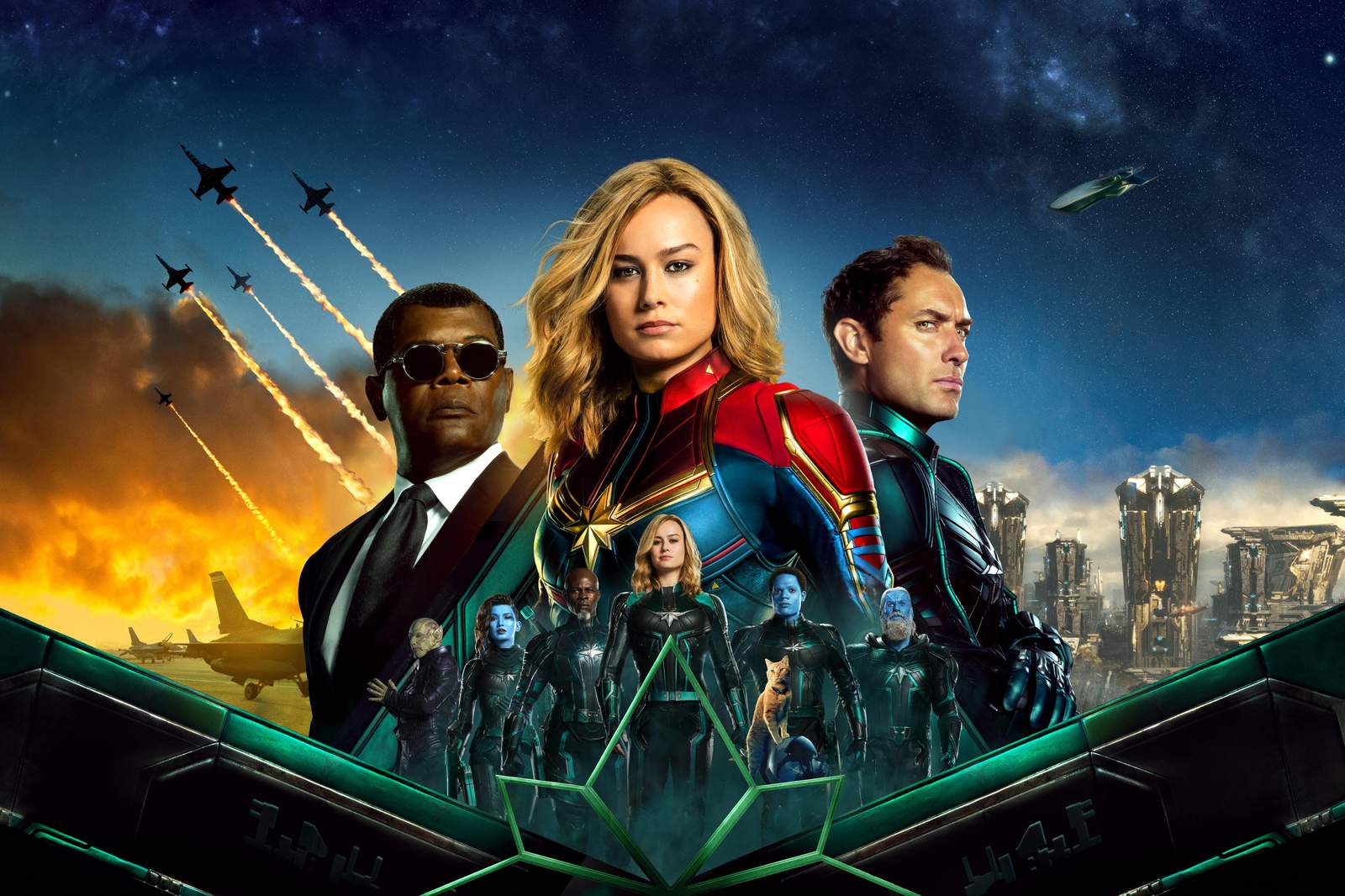 Captain Marvel Movie Poster Wall Art