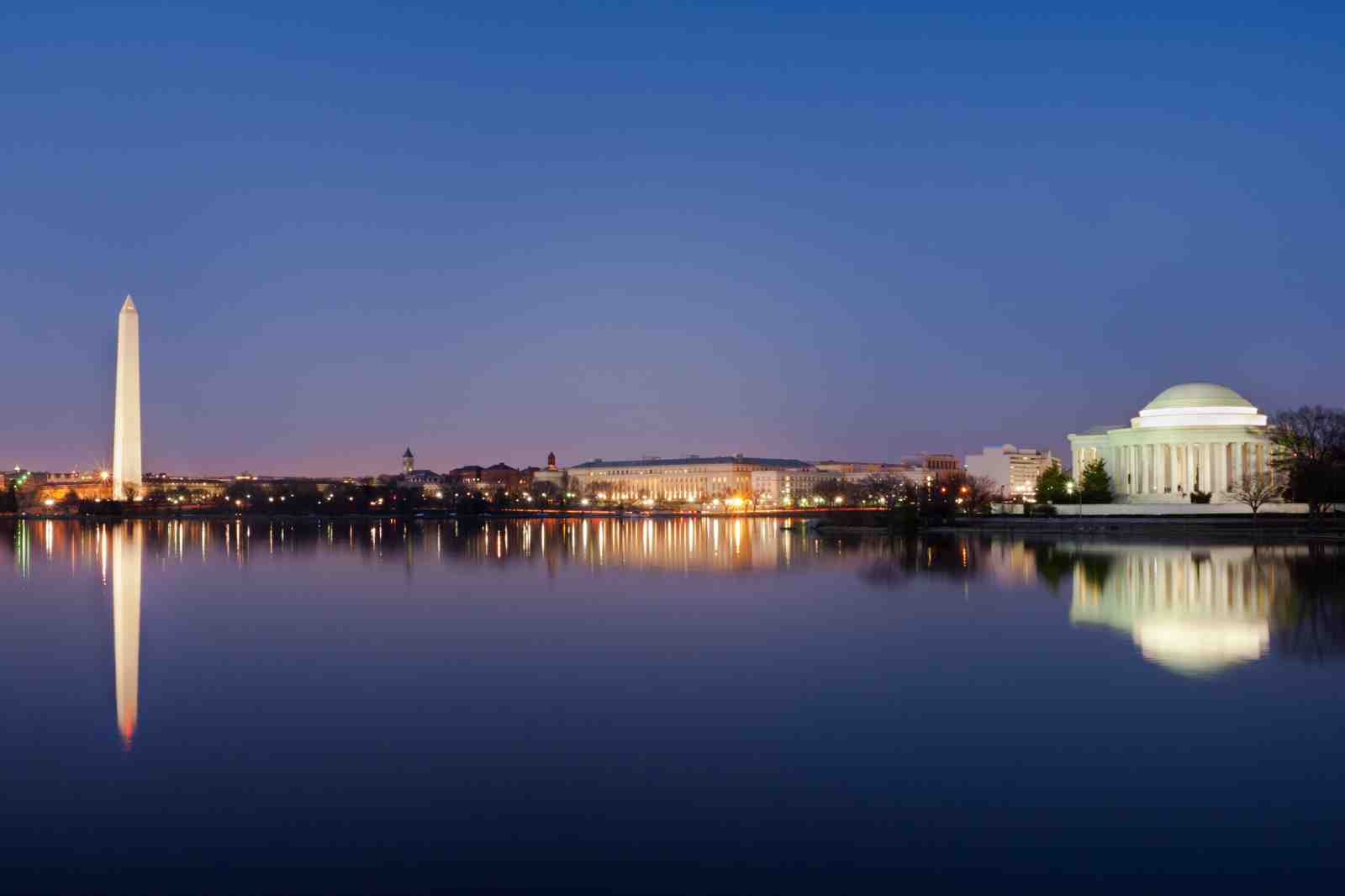 Washington DC Skyline at Dusk Wall Art