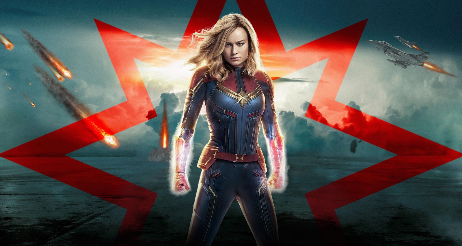 Captain Marvel Cosmic Power Wall Art