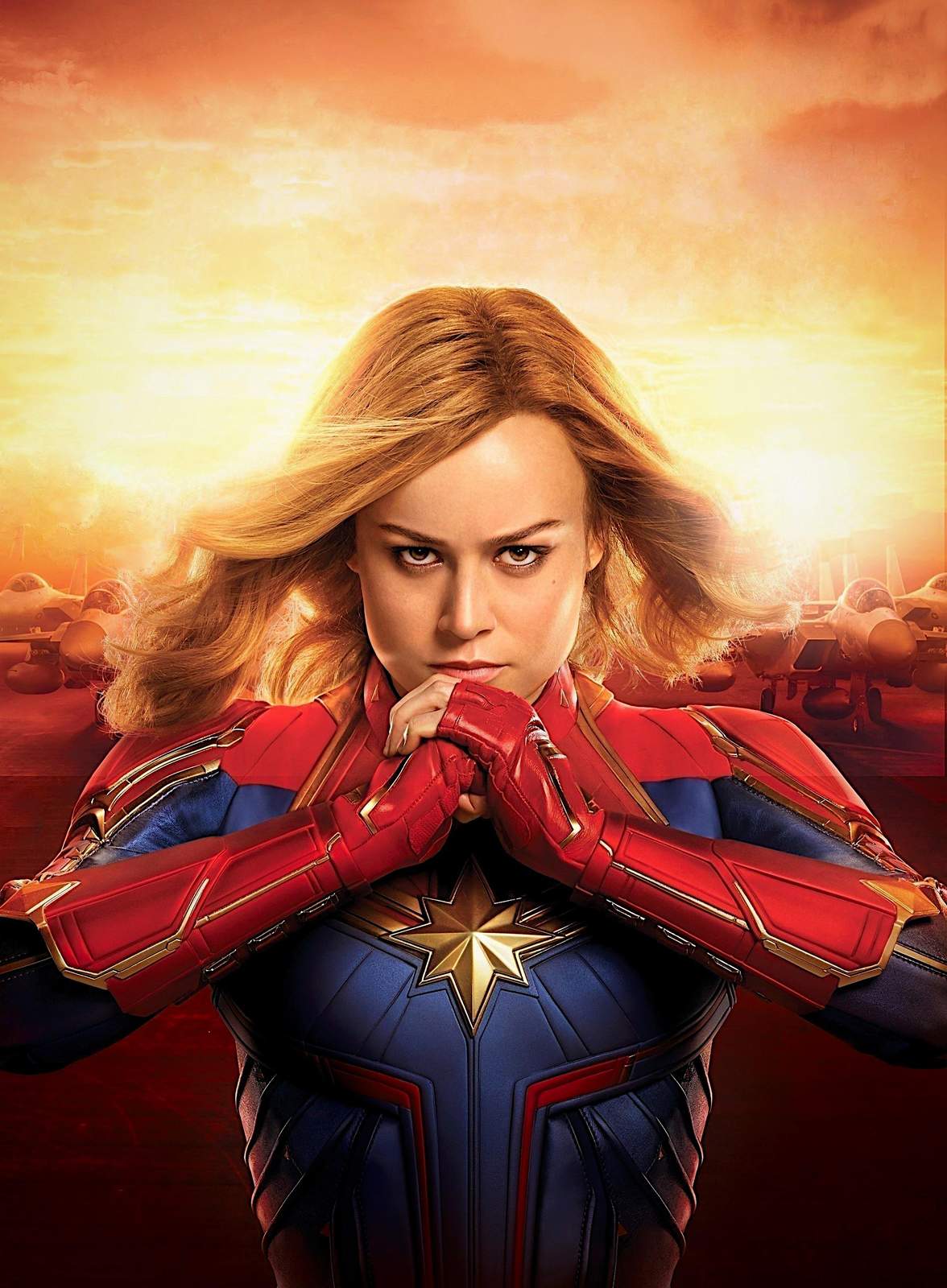 Captain Marvel Fierce Stance Wall Art
