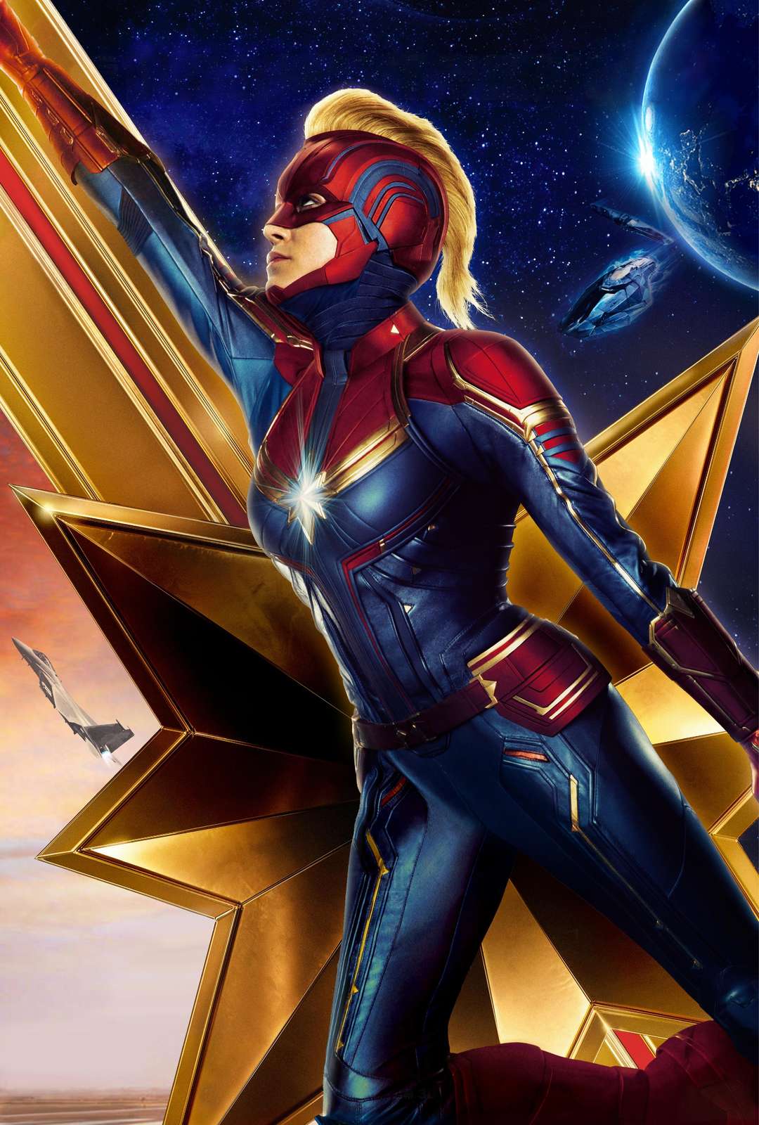 Captain Marvel Cosmic Power Wall Art