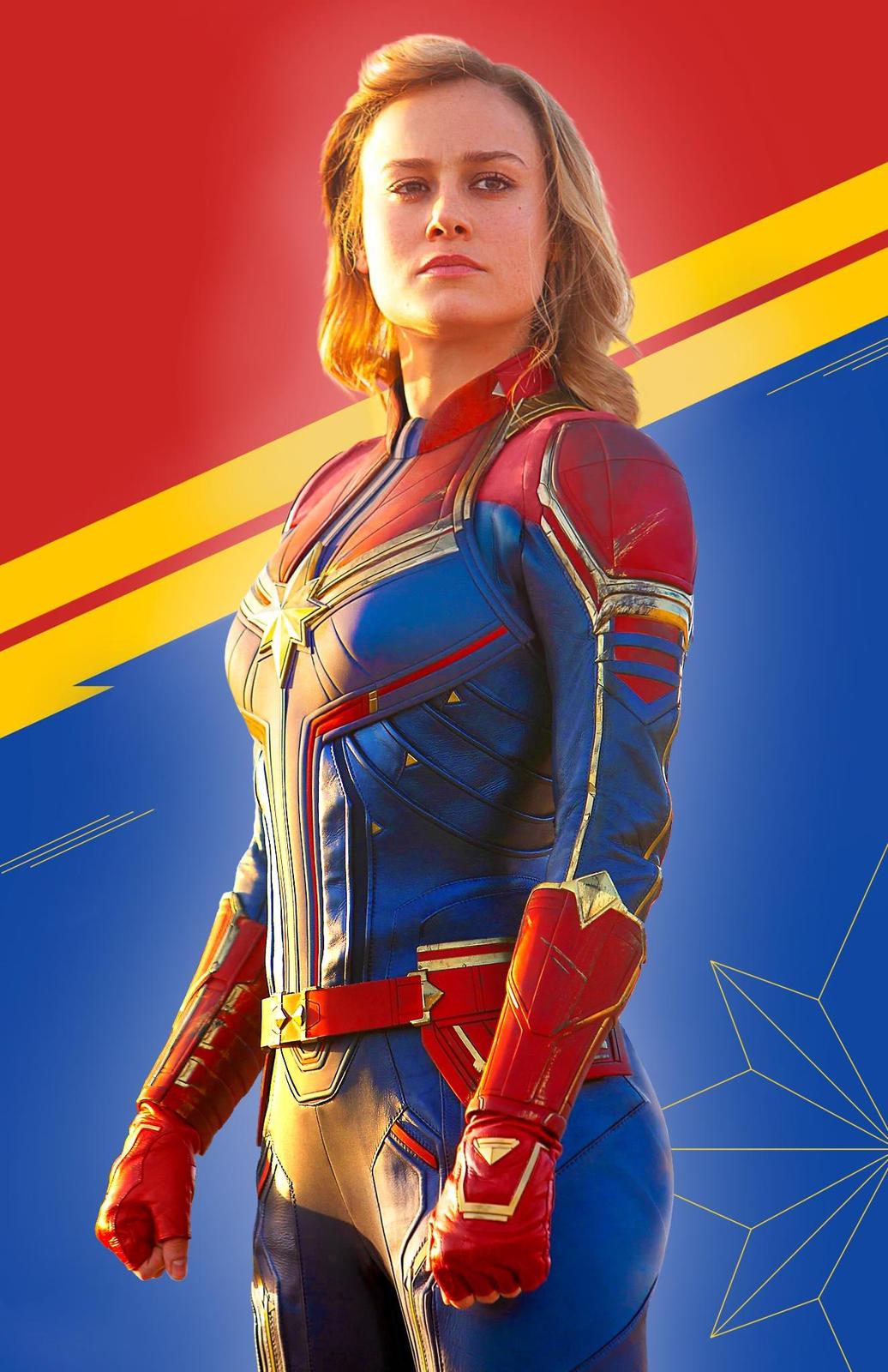 Captain Marvel Cosmic Power Wall Art