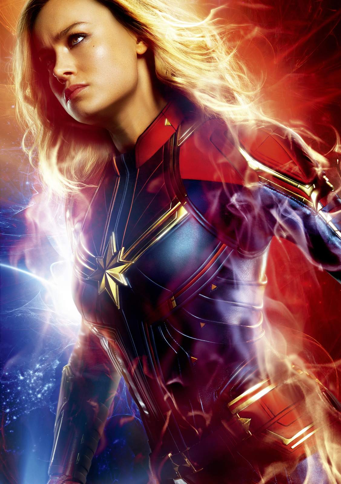 Captain Marvel Cosmic Power Wall Art