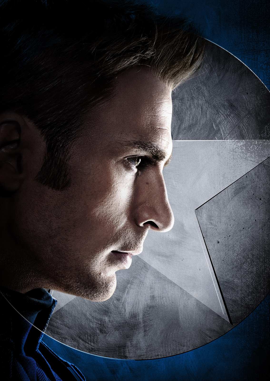 Captain America Determined Profile Wall Art