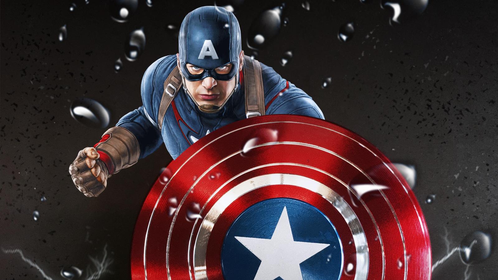 Captain America Shield Impact Wall Art