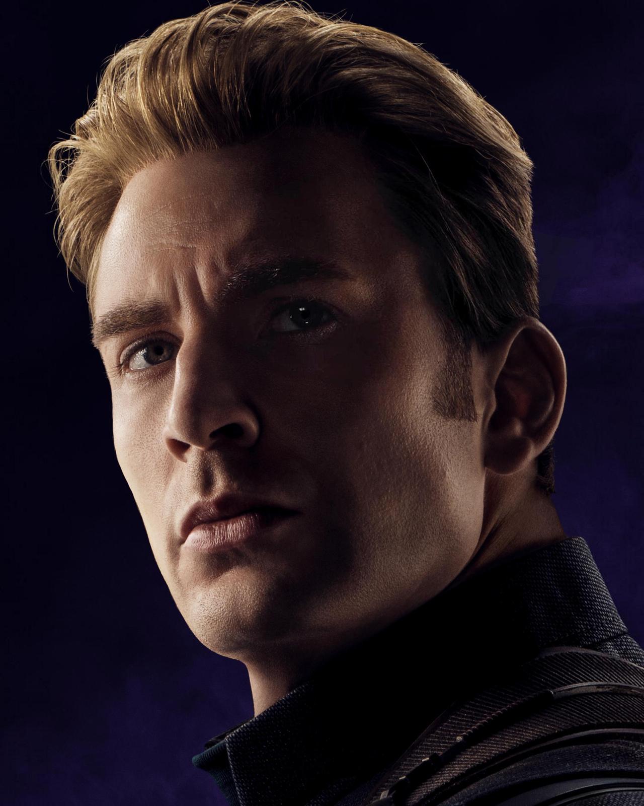 Captain America Intense Portrait Wall Art