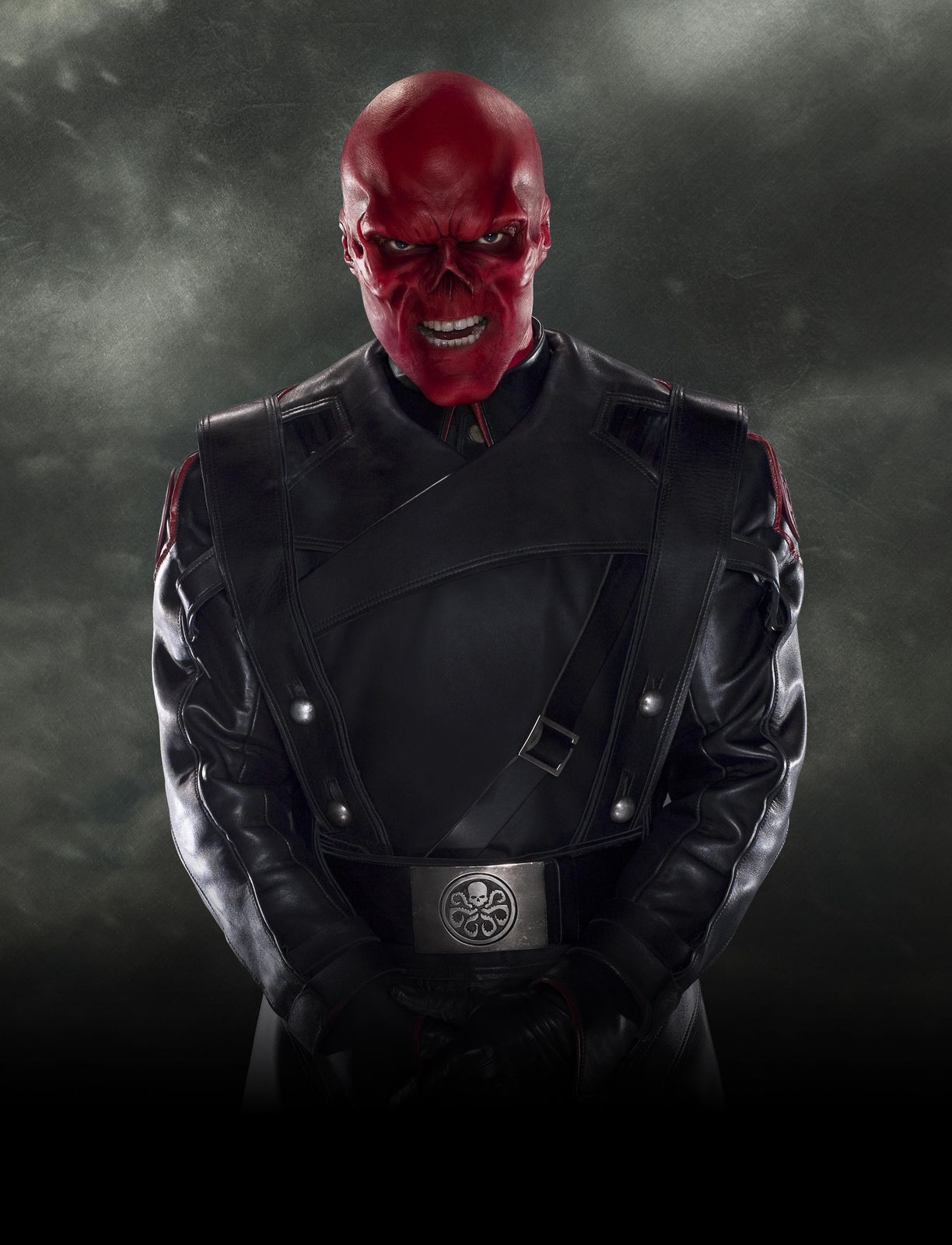 Red Skull Menacing Portrait Wall Art