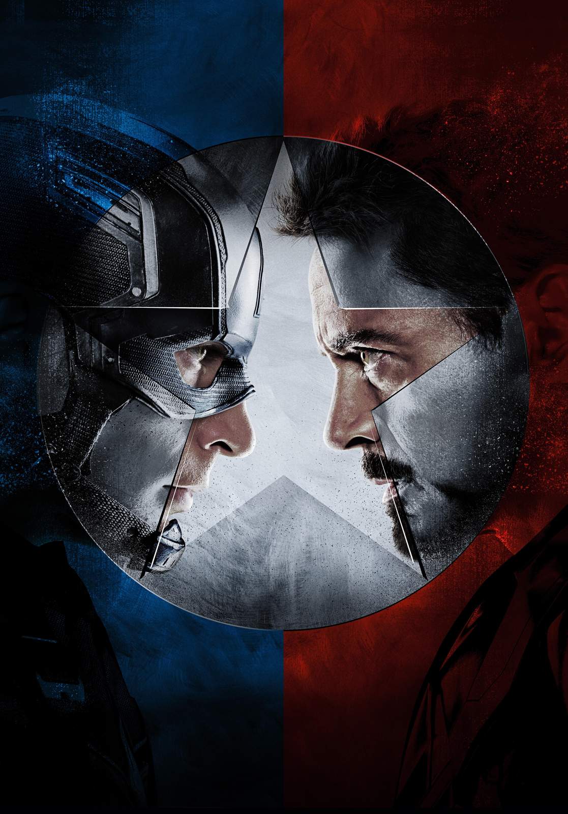 Captain America vs Iron Man Wall Art