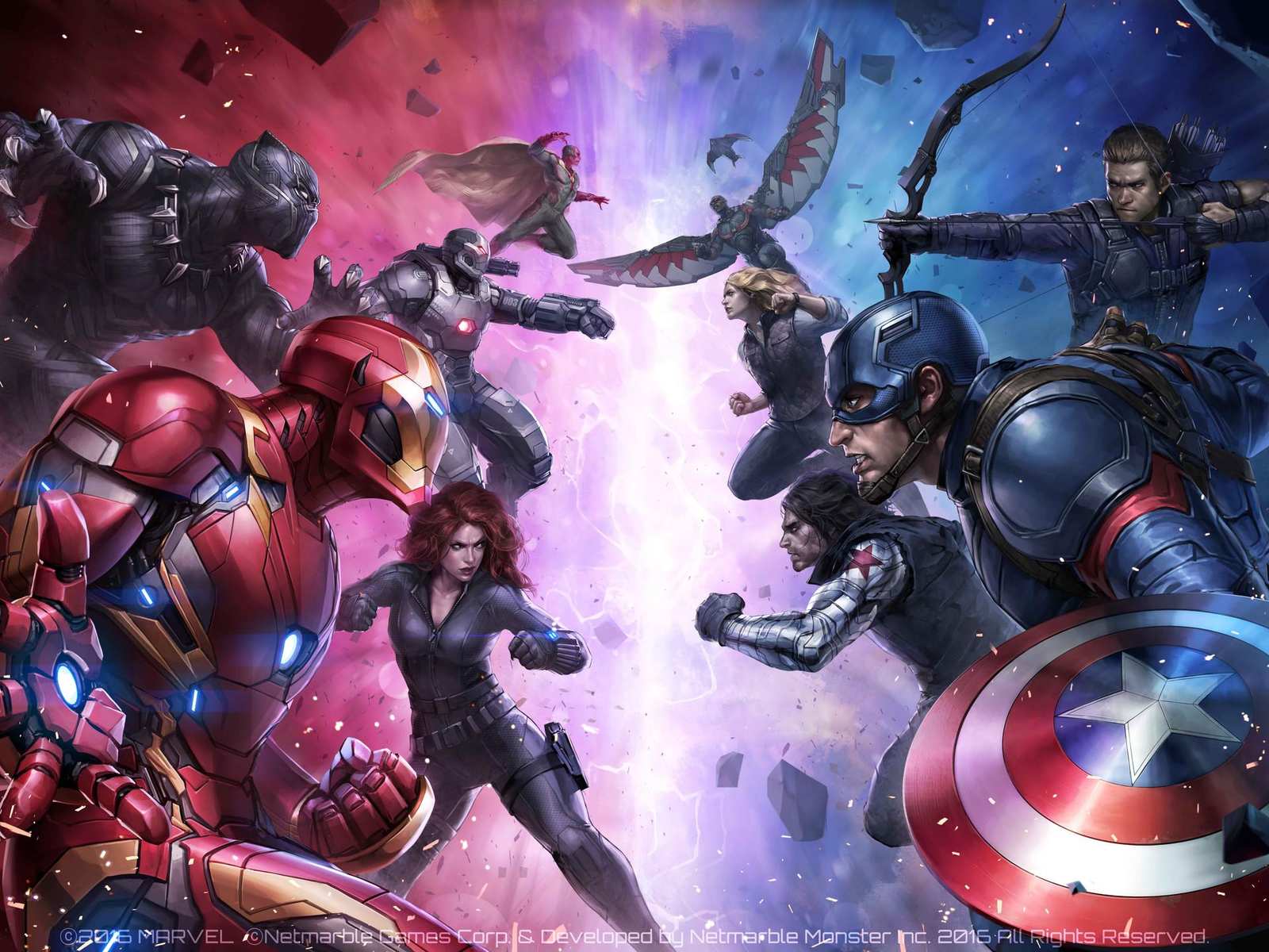 Epic Superhero Battle Wall Art