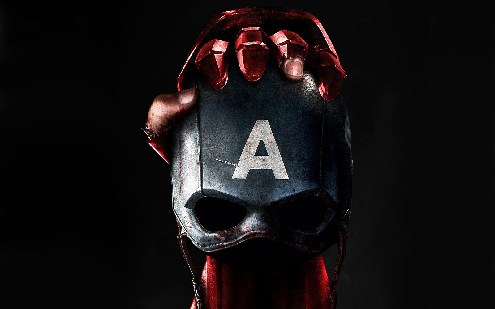 Distressed Captain America Mask Wall Art