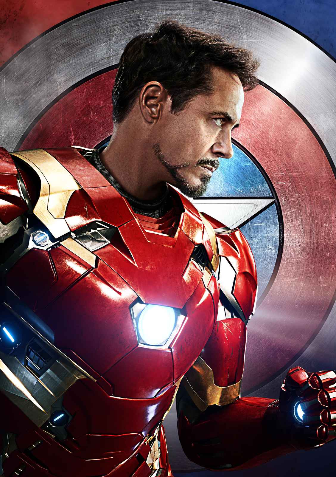 Iron Man & Captain America Shield Wall Art