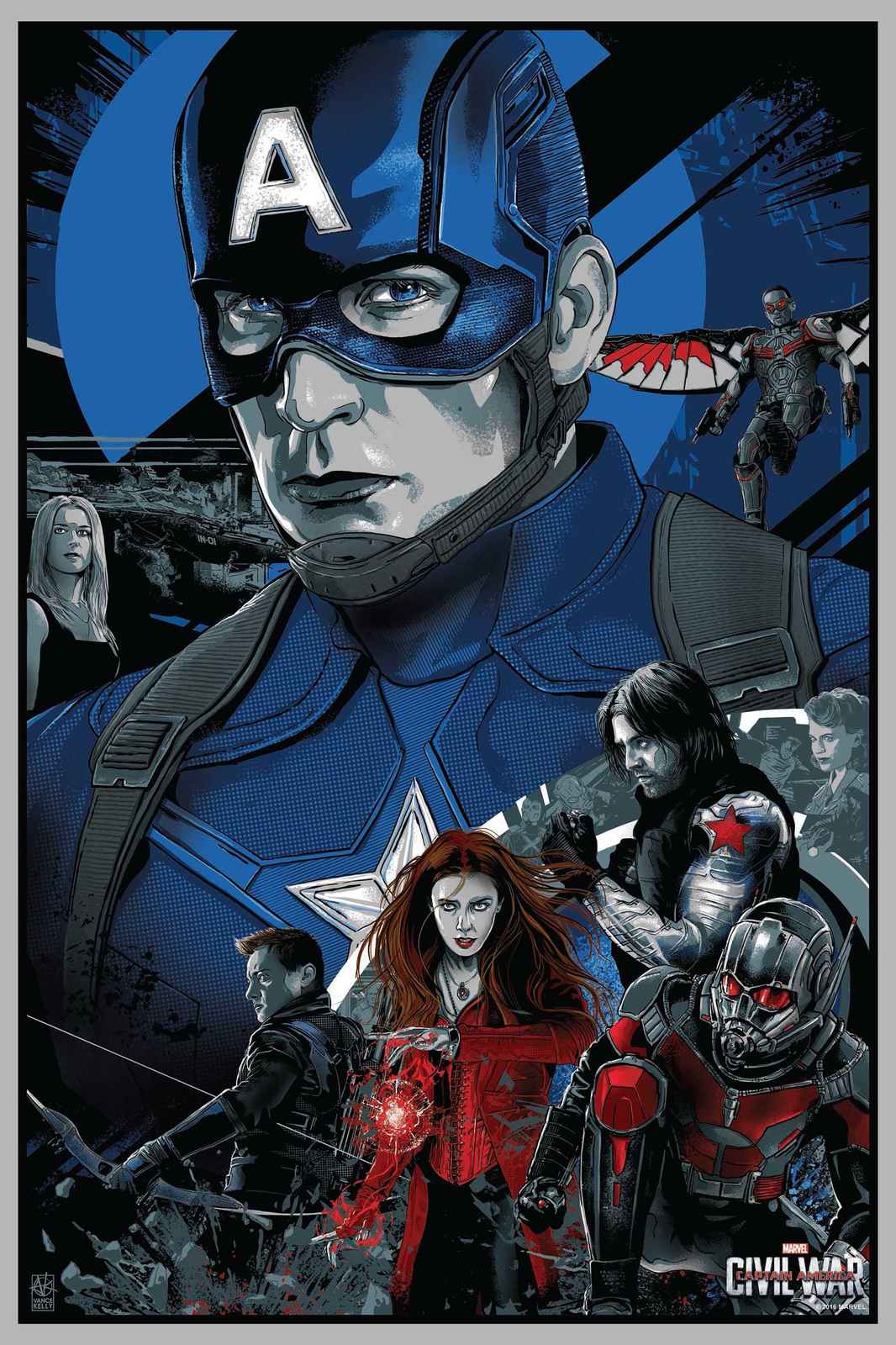 Captain America Civil War Poster Wall Art
