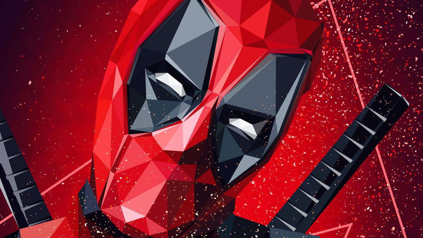 Geometric Deadpool Pop Art Wall Art