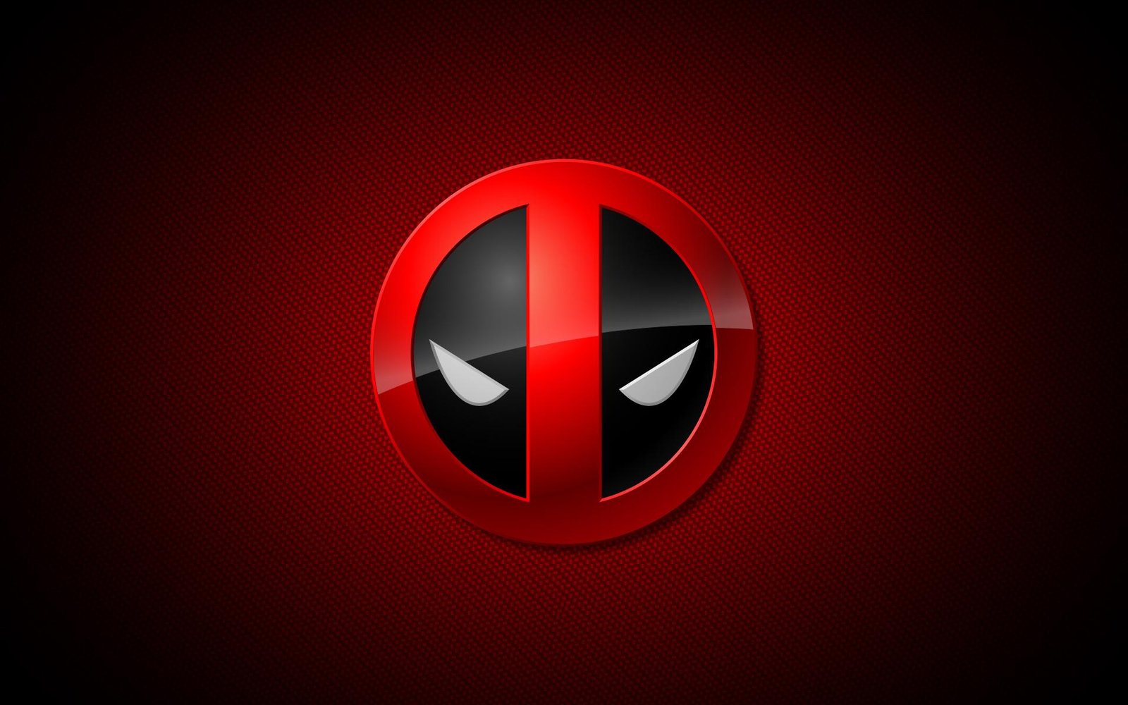 Deadpool Logo Red Carbon Fiber Wall Art