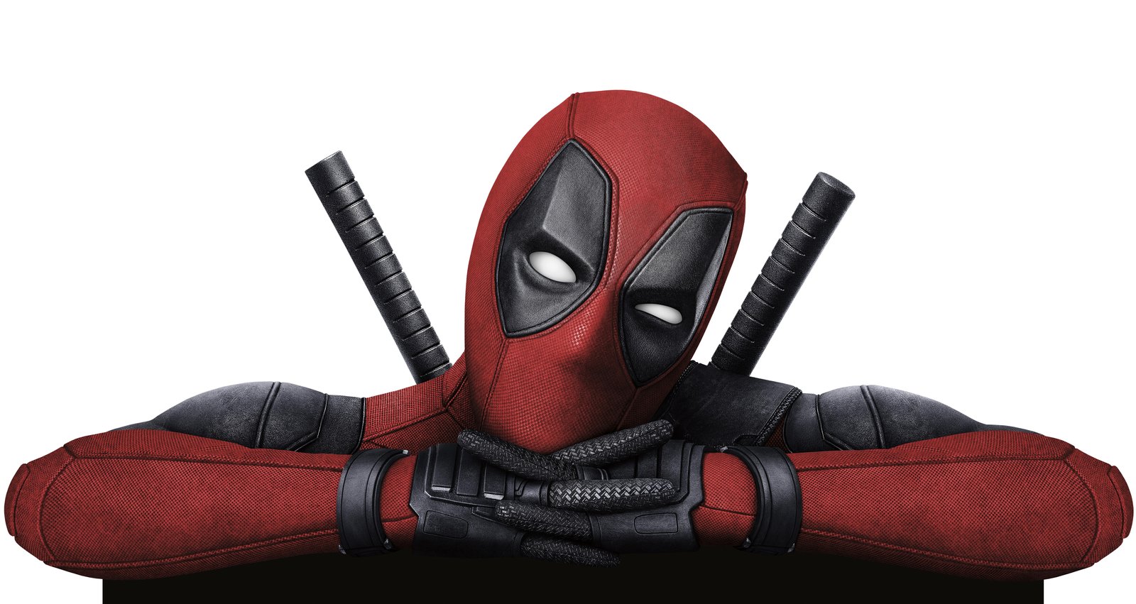 Deadpool Pose Red & Black Wall Art