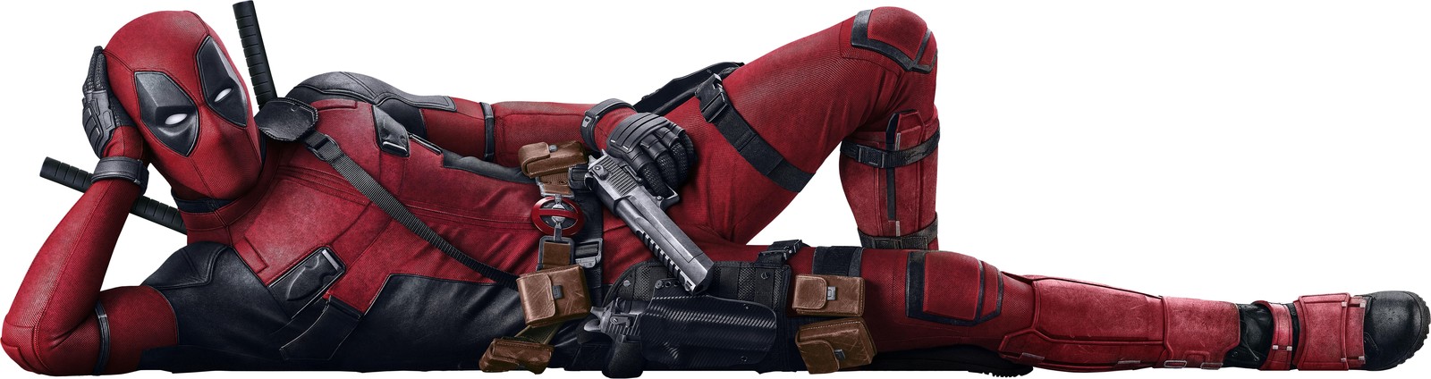 Cool Deadpool Relaxing Pose Wall Art