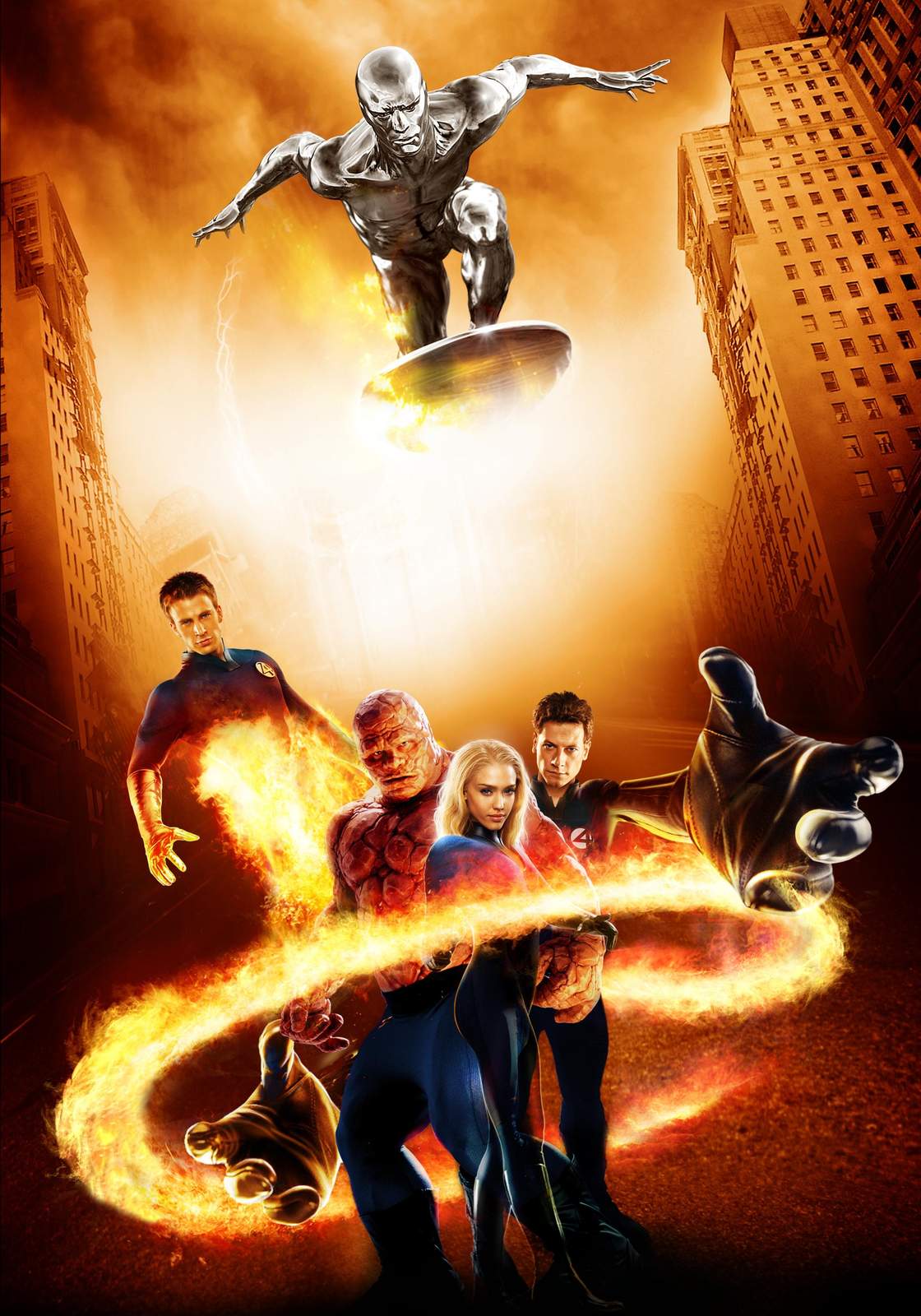 Fantastic Four & Silver Surfer Epic Wall Art
