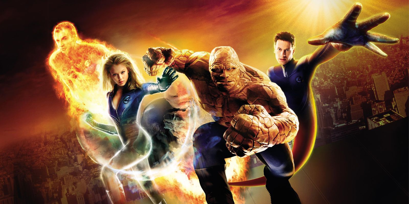 Fantastic Four Marvel Heroes Dynamic Action Wall Art