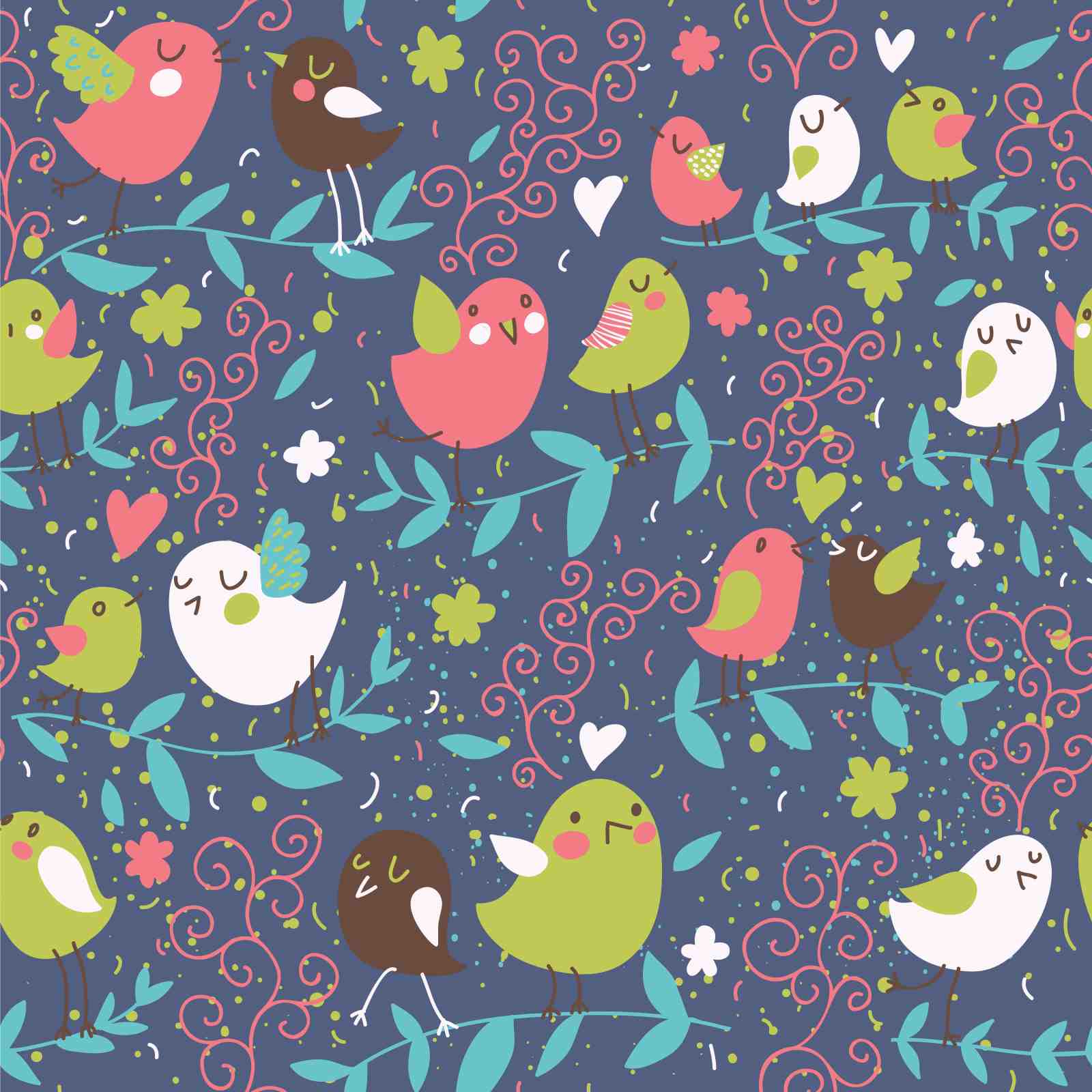 Charming Birdy Garden Wall Art