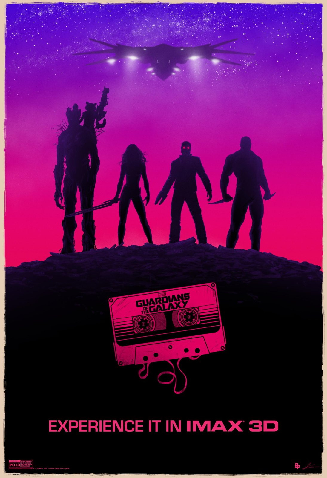 Guardians of the Galaxy Retro Cassette Wall Art