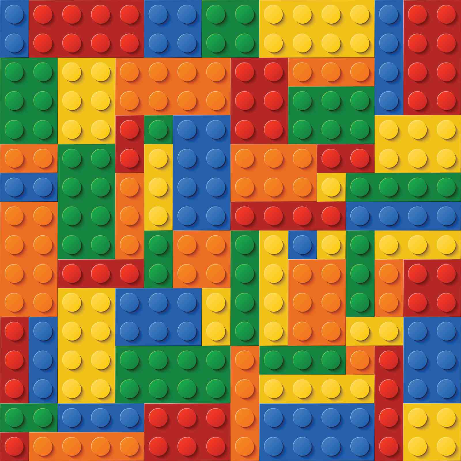 Colorful Building Blocks Wall Art