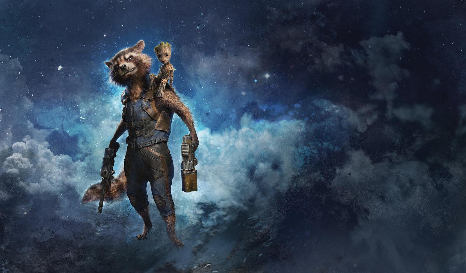 Guardians of the Galaxy Rocket & Groot Wall Art